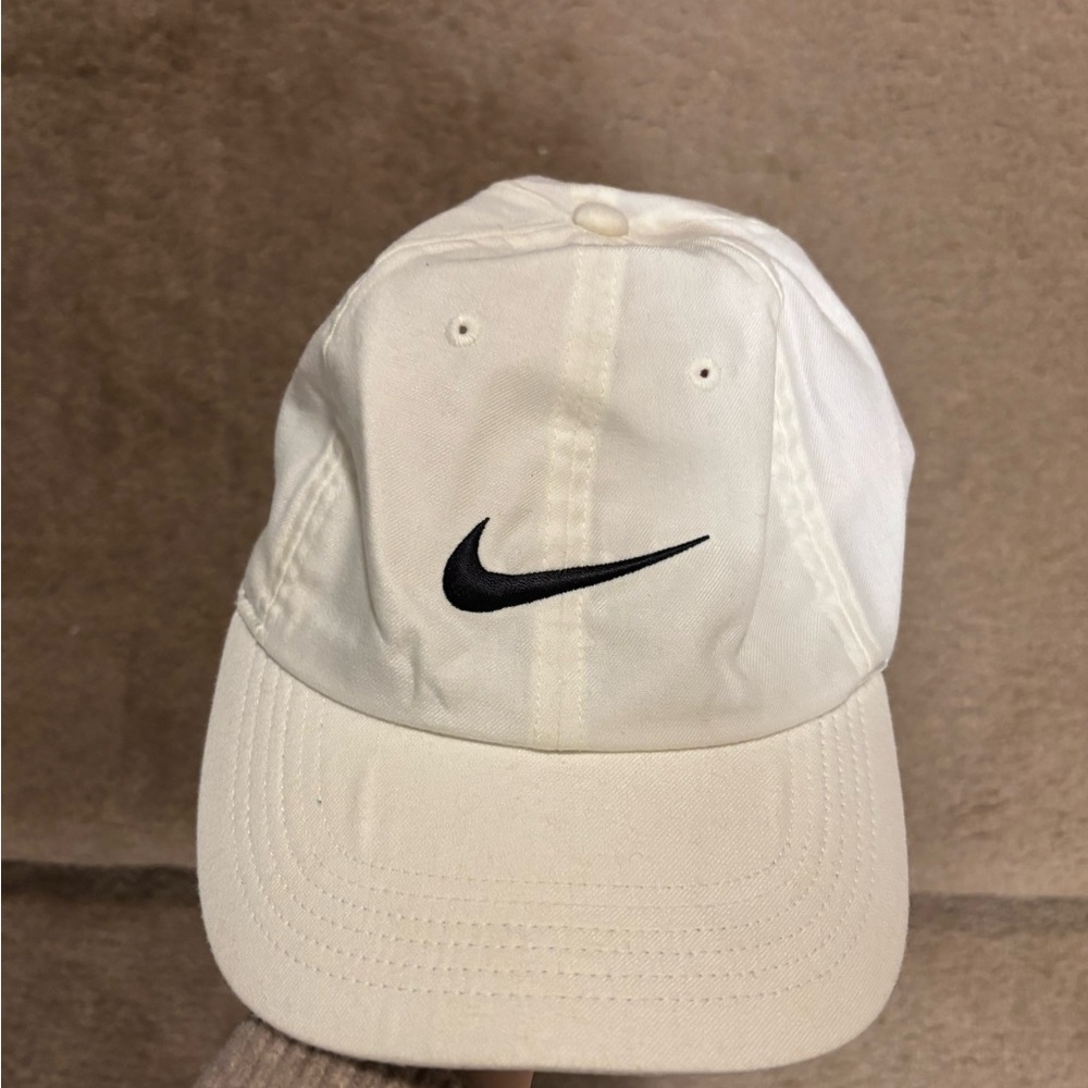 Nike Cream Cap with Black Logo